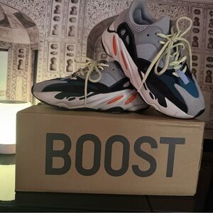 Adidas Yeezy Boost 700 with Gray and Orange Accents